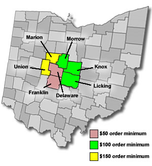 Ohio Counties Map